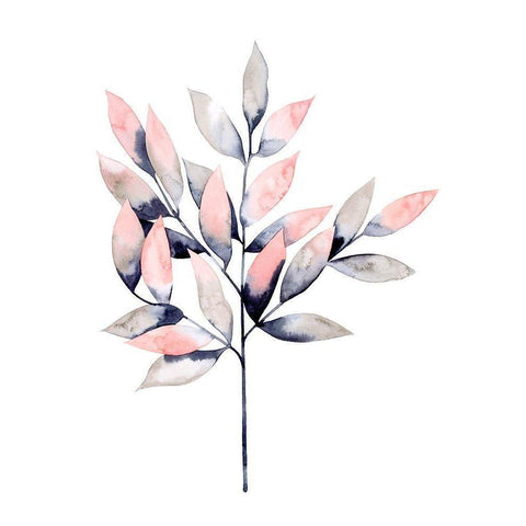 Midnight Branch II White Modern Wood Framed Art Print by Popp, Grace