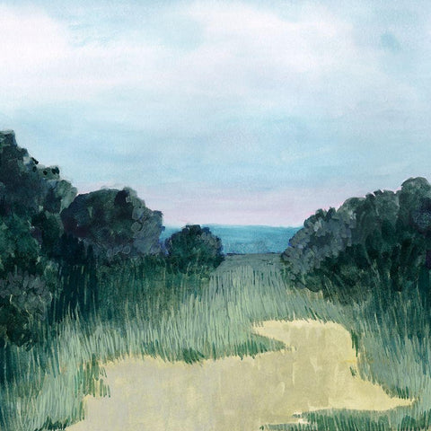 Twilight Dunes I White Modern Wood Framed Art Print by Popp, Grace