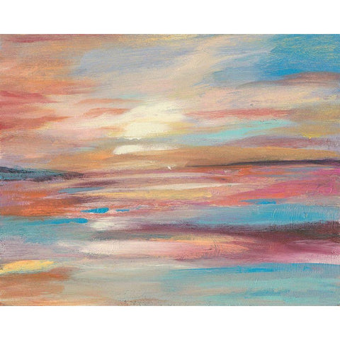 Sunset Light IV White Modern Wood Framed Art Print by Goldberger, Jennifer