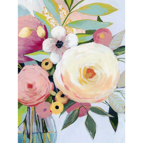 Georgia Bouquet II White Modern Wood Framed Art Print by Popp, Grace