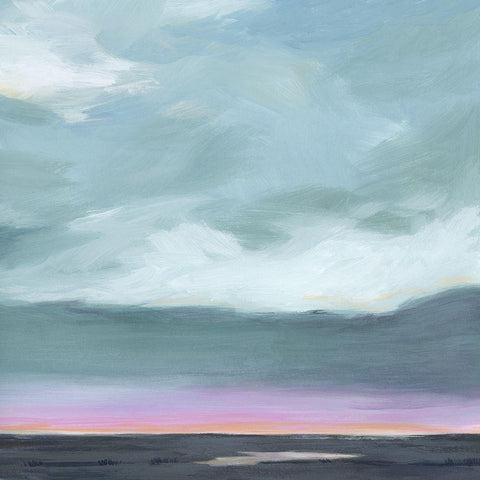 Amethyst Marsh II Black Modern Wood Framed Art Print by Popp, Grace