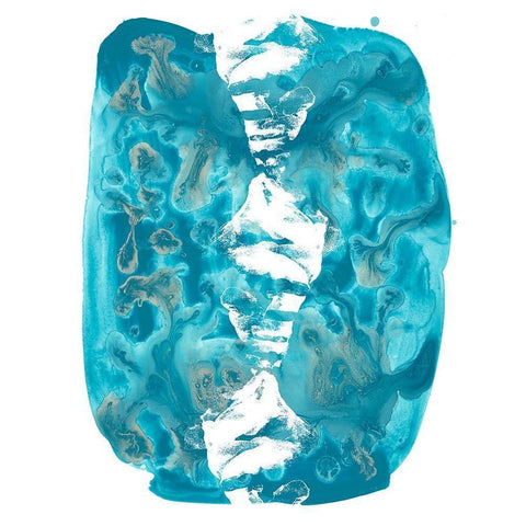 Seaside Shapes III Black Modern Wood Framed Art Print by Vess, June Erica