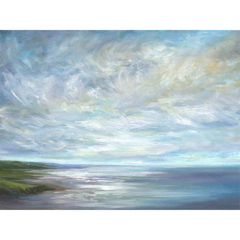 Crosswinds Black Modern Wood Framed Art Print by Finch, Sheila