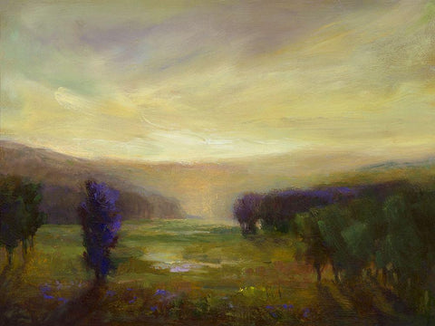 Carried by the Light Black Ornate Wood Framed Art Print with Double Matting by Finch, Sheila