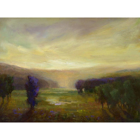 Carried by the Light Black Modern Wood Framed Art Print by Finch, Sheila