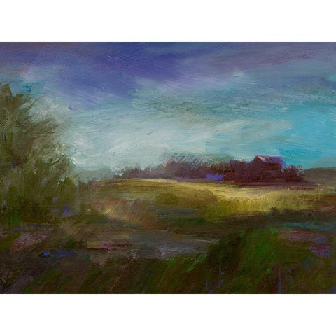 Sun and Wind Black Modern Wood Framed Art Print with Double Matting by Finch, Sheila