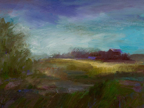 Sun and Wind Black Ornate Wood Framed Art Print with Double Matting by Finch, Sheila