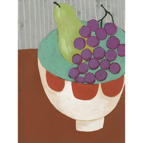 Modern Fruit II White Modern Wood Framed Art Print by Zarris, Chariklia