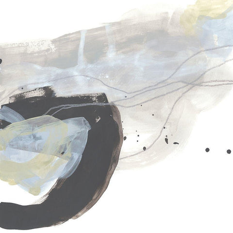 Wave Inflection III Black Modern Wood Framed Art Print by Vess, June Erica