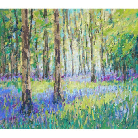 Bluebell Woods Black Modern Wood Framed Art Print by Gardner, Jennifer