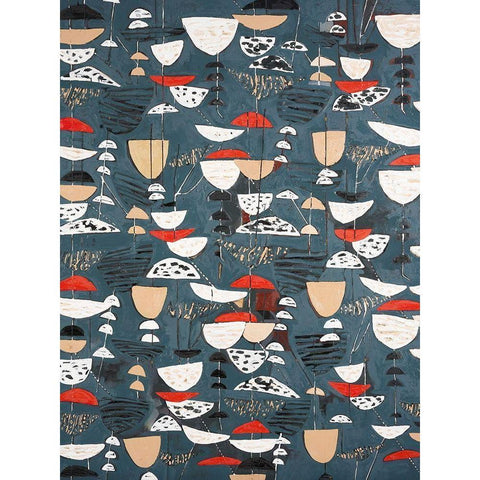 Slate Arrangement III Black Modern Wood Framed Art Print by Ferrell, Erin McGee