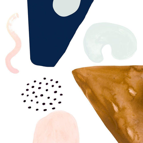 Double Scoop IV Black Modern Wood Framed Art Print by Borges, Victoria