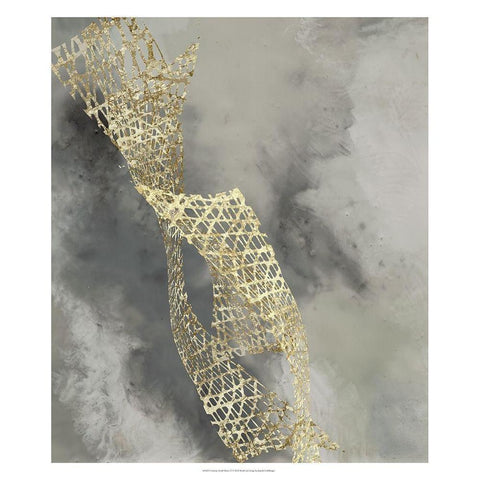 Custom Cloud Matrix IV White Modern Wood Framed Art Print by Goldberger, Jennifer