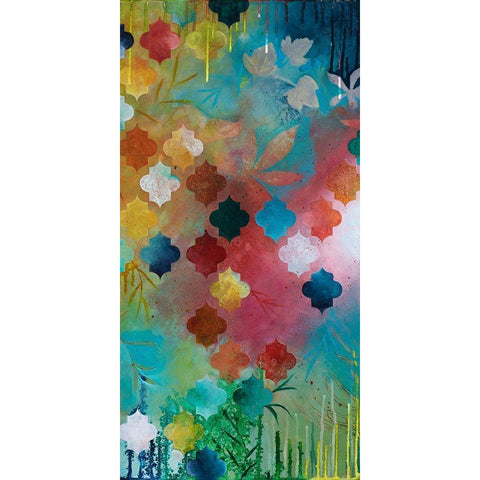Exoticism II Black Modern Wood Framed Art Print with Double Matting by Robinson, Heather