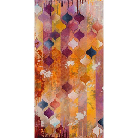 Warm Ambition I Gold Ornate Wood Framed Art Print with Double Matting by Robinson, Heather