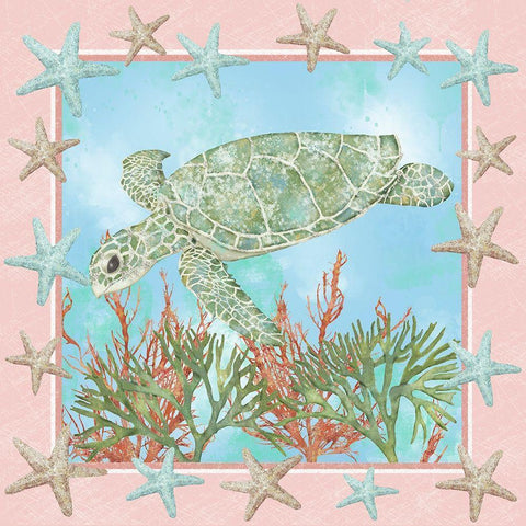 Coastal Life II White Modern Wood Framed Art Print by Reynolds, Jade