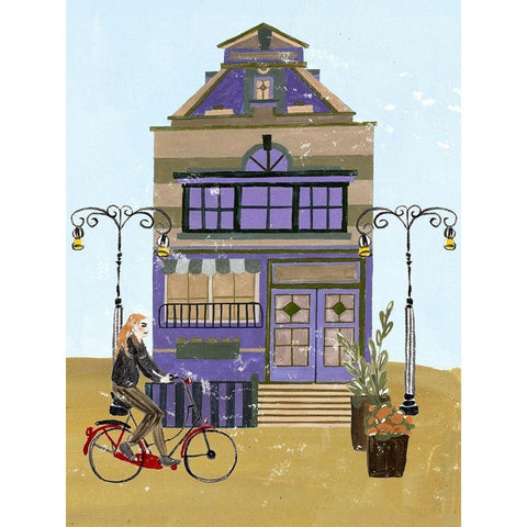 Local Cafe III Black Modern Wood Framed Art Print by Wang, Melissa