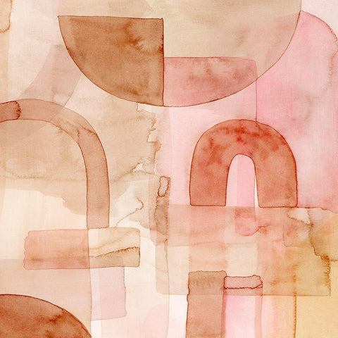 Build Up II White Modern Wood Framed Art Print by Popp, Grace