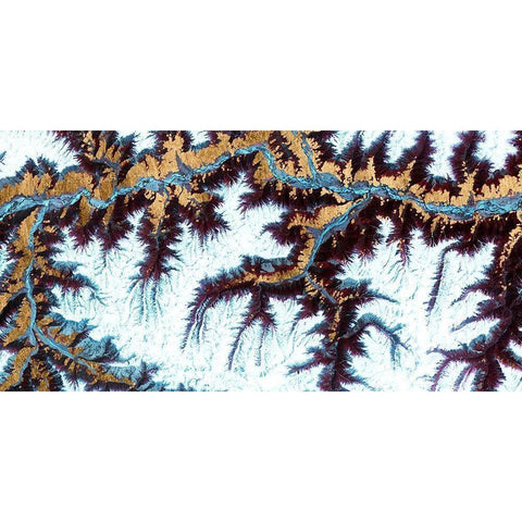 Himalayas II Black Modern Wood Framed Art Print by Ludwig, Alicia