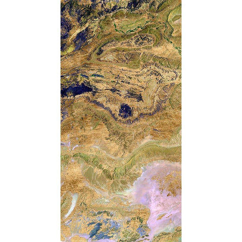 Atlas Mountains II Black Modern Wood Framed Art Print with Double Matting by Ludwig, Alicia