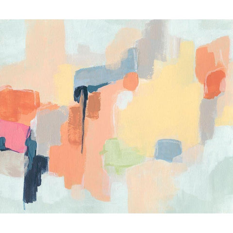 Cartographers Dream II White Modern Wood Framed Art Print by Vess, June Erica