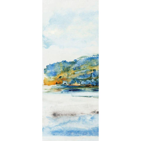 Island Mist I White Modern Wood Framed Art Print by OToole, Tim