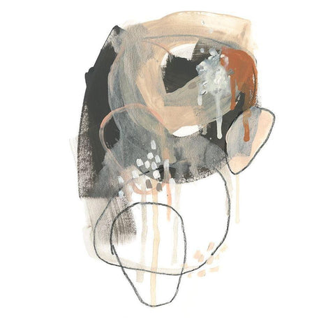 Conductive I Black Modern Wood Framed Art Print by Vess, June Erica