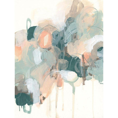 Atmospheric Abstract I White Modern Wood Framed Art Print by Vess, June Erica