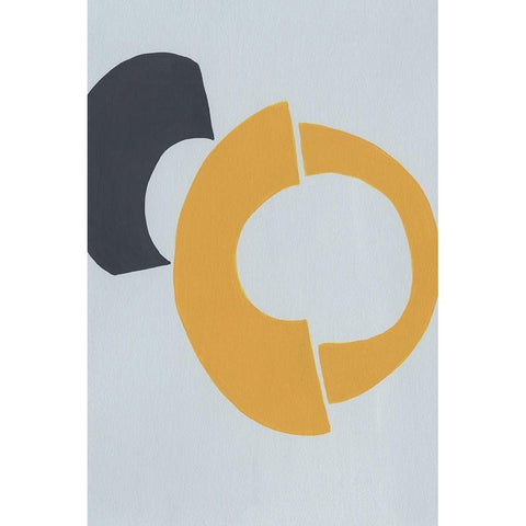Quaternary Trilogy II White Modern Wood Framed Art Print by Moore, Regina