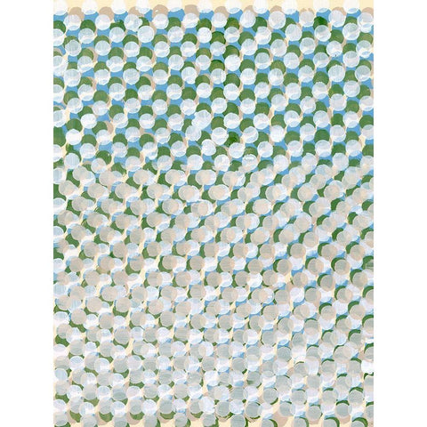 Perforation III White Modern Wood Framed Art Print by Lam, Vanna