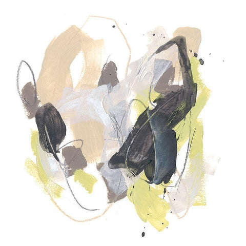 Kinetic Orbit II White Modern Wood Framed Art Print by Vess, June Erica