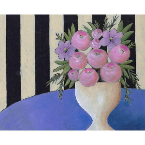 Subtle Bouquet II Gold Ornate Wood Framed Art Print with Double Matting by Moore, Regina