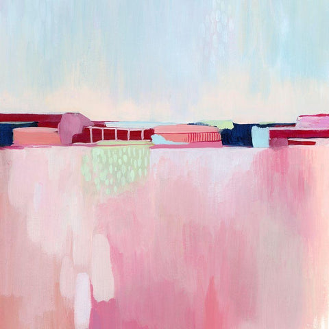 Candy Cityscape II Black Modern Wood Framed Art Print by Popp, Grace