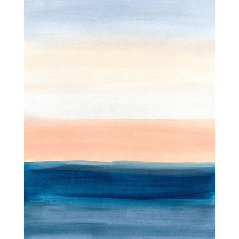 Coastal Strata III Black Modern Wood Framed Art Print by Vess, June Erica