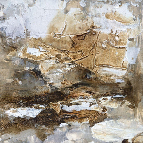 Gilt Sandstone II Black Modern Wood Framed Art Print by Finch, Scherrer