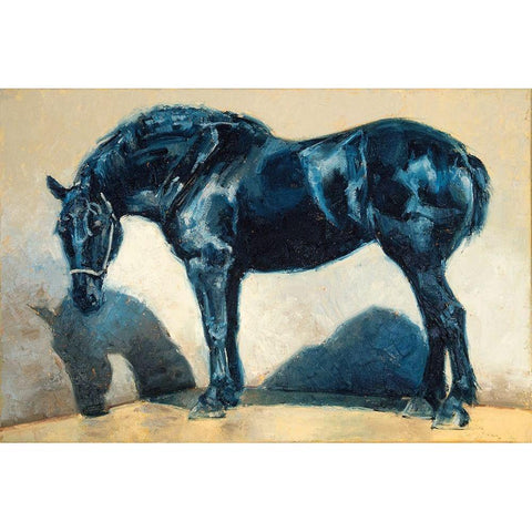 Mood Indigo I Gold Ornate Wood Framed Art Print with Double Matting by Chapman, Julie T.