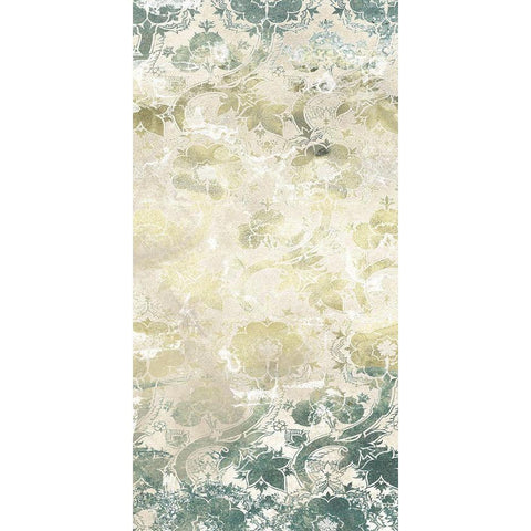 Emerald Textile II Gold Ornate Wood Framed Art Print with Double Matting by Vess, June Erica