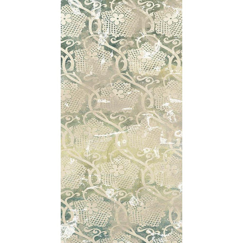 Emerald Textile IV Black Modern Wood Framed Art Print by Vess, June Erica