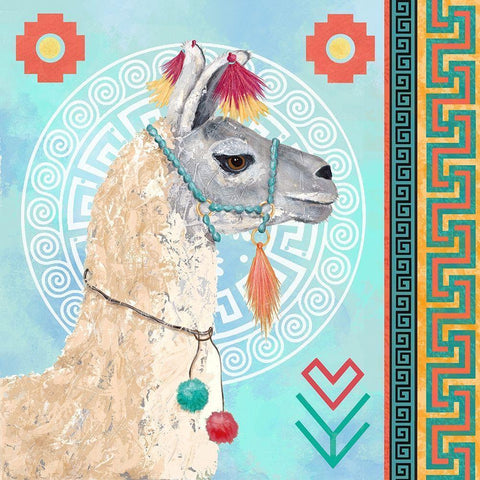 Peruvian Dreams I Black Ornate Wood Framed Art Print with Double Matting by Reynolds, Jade