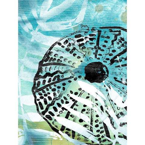 Echinoidia I Black Modern Wood Framed Art Print with Double Matting by Vess, June Erica