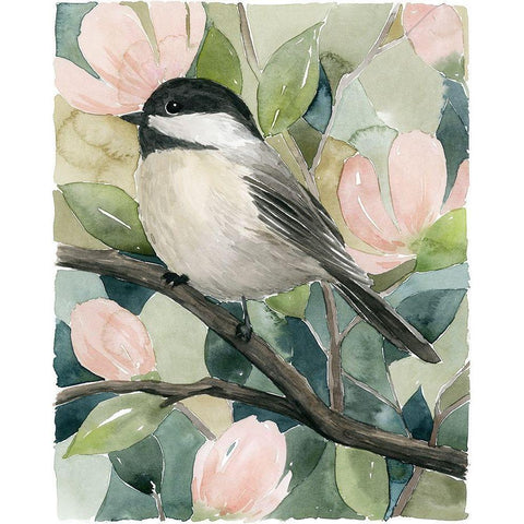 Veiled Aviary II Black Modern Wood Framed Art Print by Popp, Grace