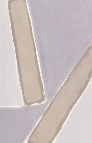 Custom Neutral Impact II White Modern Wood Framed Art Print with Double Matting by Vess, June Erica