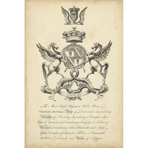 Peerage of England IV White Modern Wood Framed Art Print by Vision Studio