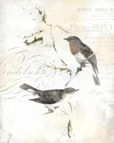 Rustic Gould III White Modern Wood Framed Art Print with Double Matting by Studio W