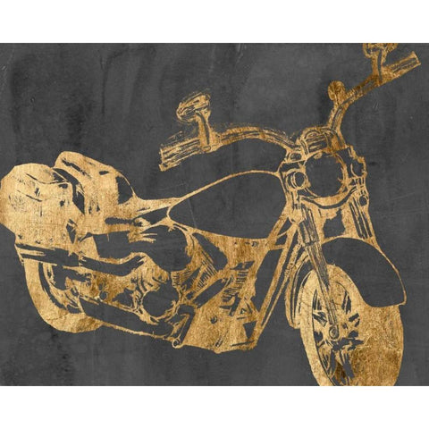 Motorcycle Bling I Black Modern Wood Framed Art Print with Double Matting by Goldberger, Jennifer