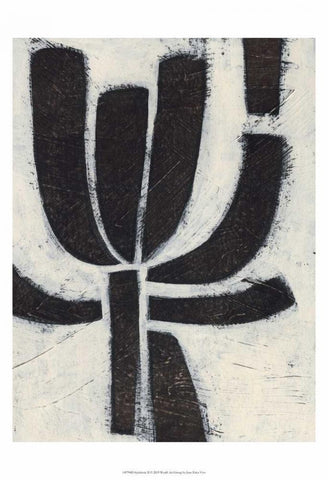 Symbiotic II White Modern Wood Framed Art Print with Double Matting by Vess, June Erica