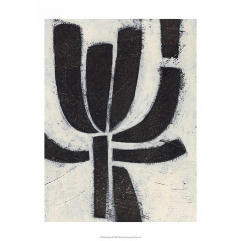 Symbiotic II Black Modern Wood Framed Art Print by Vess, June Erica