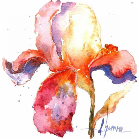 Blooms Hermanas II Gold Ornate Wood Framed Art Print with Double Matting by Herrera, Leticia