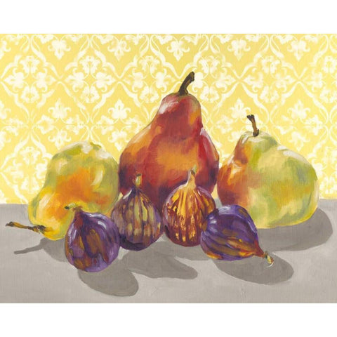 Ripe Fruit I Black Modern Wood Framed Art Print with Double Matting by Miller, Dianne