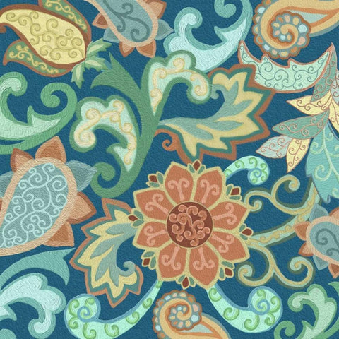 Paisley Painting II White Modern Wood Framed Art Print by Ditzian, Sue